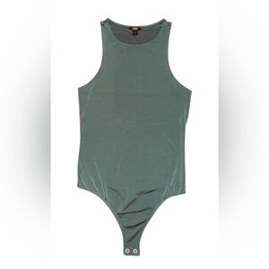 Express Olive Green Sleeveless Womens Bodysuit New without tag Snap Bottom